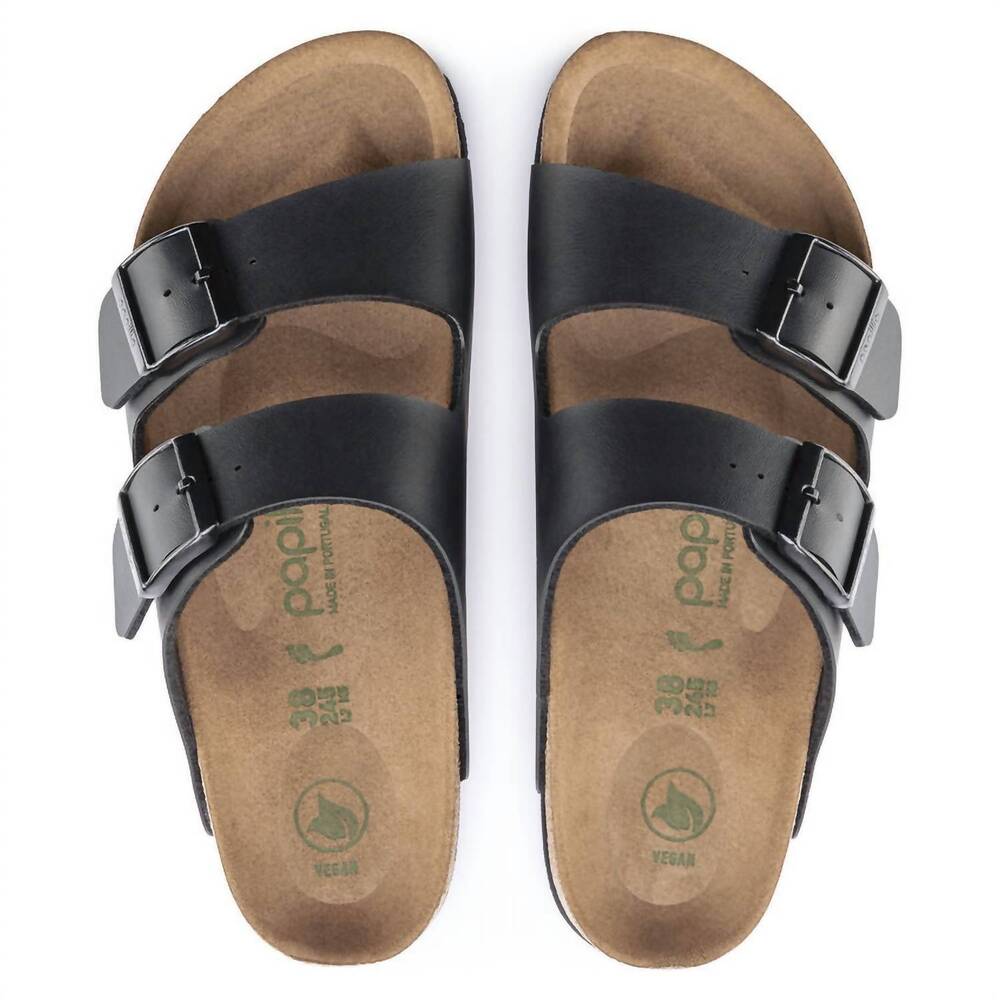 NEW BIRKENSTOCK women's arizona platform vegan sandals in black - Picture 5 of 5